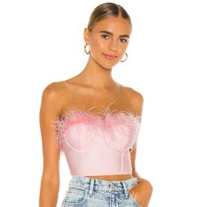 Superdown Ramona Bustier Top in Blush